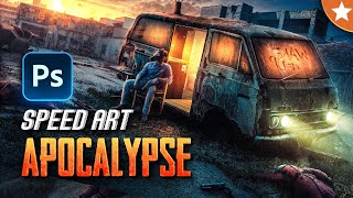 Apocalypse  Photoshop Speed Art STORY