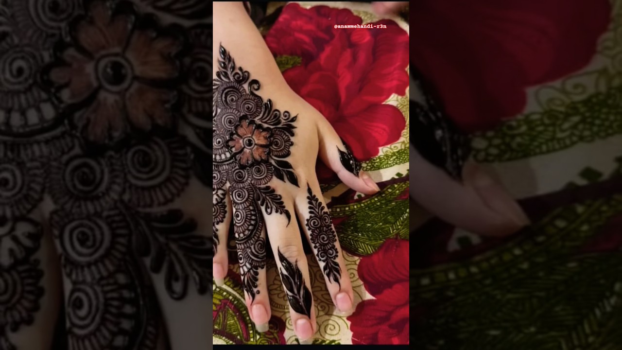 🌿New mehandidesign🥀♥️#trendingshorts #trending mehandi design #beautiful mehandi design #trend hena