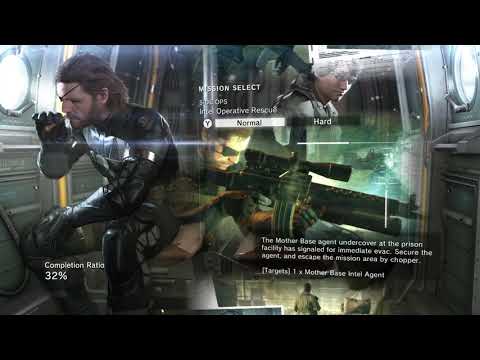 Metal Gear Solid V: Ground Zeroes - Hideo Spins the Mission Select Screen
