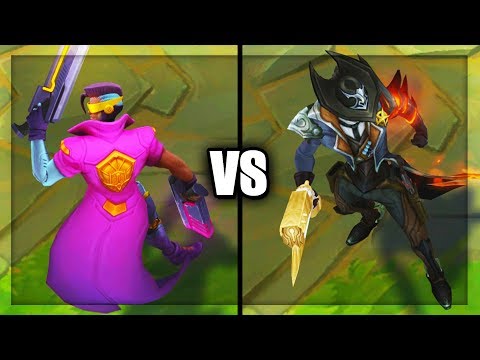 Demacia Vice Lucian vs High Noon Lucian Legendary vs Epic Skins Comparison (League of Legends)