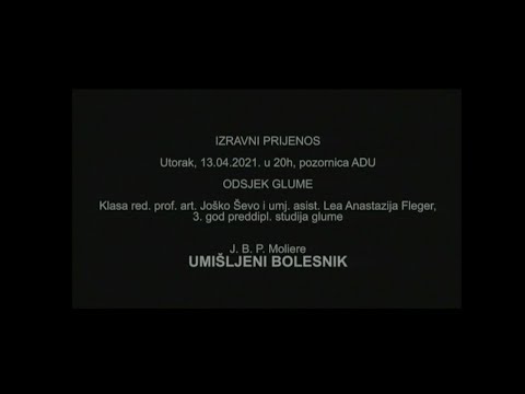 Prijenos predstave "Umišljeni bolesnik"