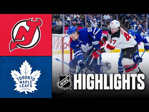 Devils vs. Maple Leafs | NHL Highlights | December 30, 2025
