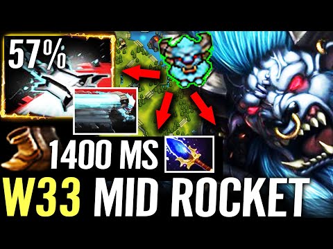 🔥 W33 MID Spirit Breaker IS BACK — 57% Greater Bash + 1400 MS Solo Kill Spectre WTF Dota 2 Pro