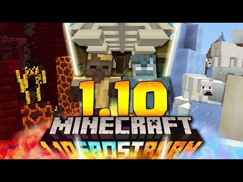 AN UPDATE OF FIRE AND ICE - Minecraft ITA - 1.10 Release: All the News in Detail