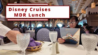 DISNEY CRUISE MAIN DINING LUNCH Worth It? 🍽️ 2025 Food Tour & Menus Skip the Buffet?
