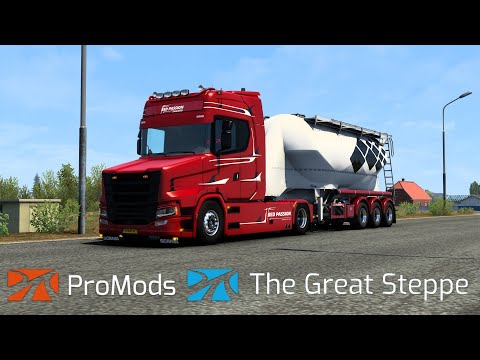 ETS2 - ProMods - The Great Steppe - Scania Red Passion Torpedo [ETS2 1.46 + Promods 2.64]