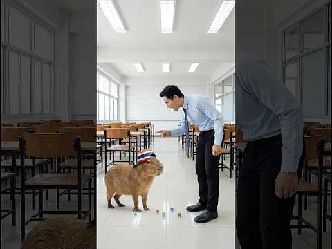 แผนแกล้งด้วยลูกแก้วของเขาทำให้คาปิบาร่าและคุณครูวุ่นวาย 😧