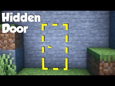 Minecraft: How to build a Hidden Door! (easy)