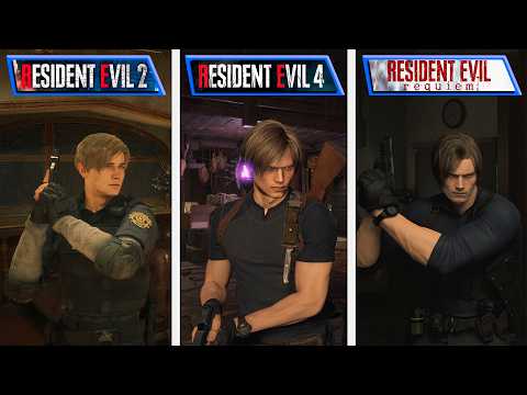 Resident Evil Requiem vs Residen Evil 2 & Resident Evil 4 Remakes | Direct Comparison
