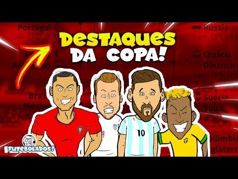 🏆DESTAQUES DA COPA 2018!!!🏆 Quem vai PRA CASA nas Oitavas?! ⚽ (Animação)