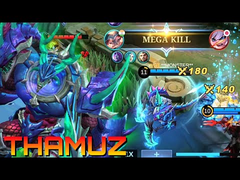 King of EXP lane is back ~ Global unbroken thamuz ~ #monster #gameplay #Philippines #indonesia