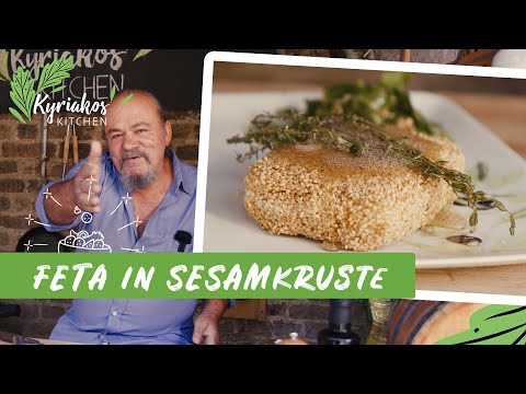 Feta in Sesamkruste mit Thymian Honig | Kyriakos Kitchen