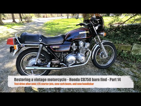 Honda CB750 Restoration - Part 14 - Changing the handlebars