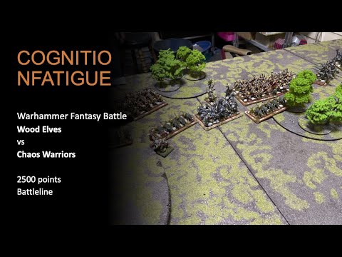 Warhammer Fantasy Battle Wood Elves vs Chaos Warriors 9.12.2022