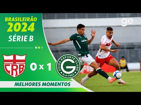 Gols e lances de CRB x Goiás