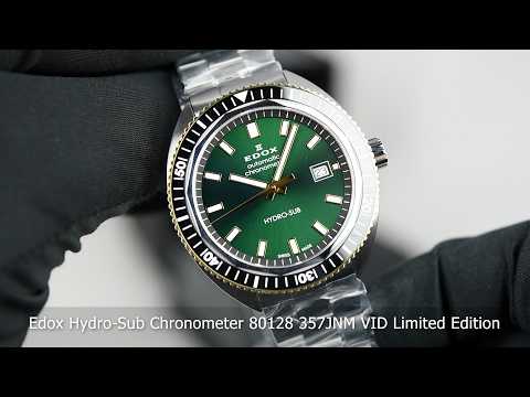 Edox Hydro-Sub Chronometer 80128 357JNM VID Limited Edition