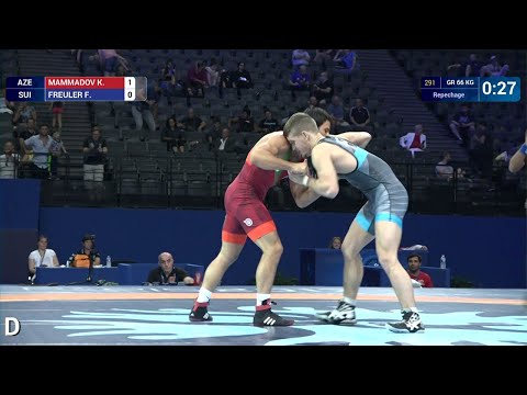 Repechage GR - 66 kg: K. MAMMADOV (AZE) df. F. FREULER (SUI) by VPO1, 4-1