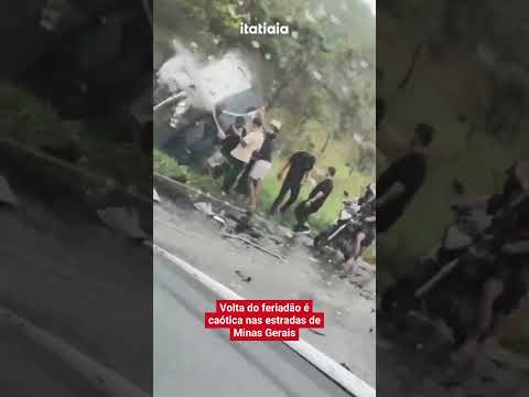 VOLTA DO FERIADÃO É CAÓTICA NAS ESTRADAS DE MINAS GERAIS