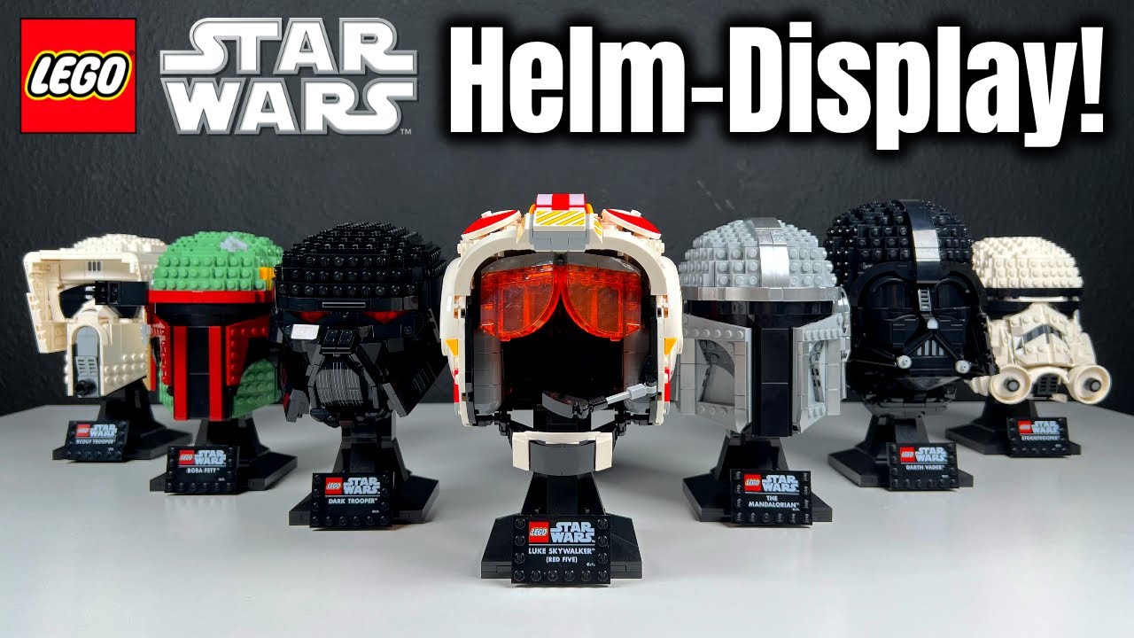 3 neue 2022 LEGO Star Wars Helme: Review & Platzierung im Museum!