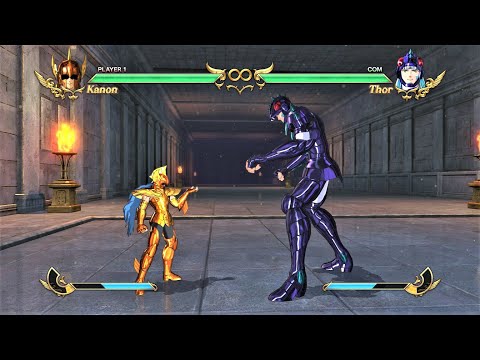 Sea Dragon Kanon vs Phecda Thor (Hardest AI) - Saint Seiya: Soldiers' Soul