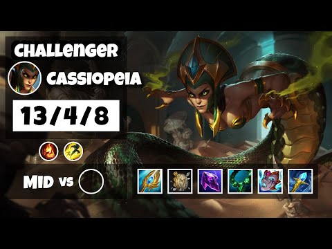 Cassiopeia vs LeBlanc EU Challenger MID (13/4/8) - v11.11