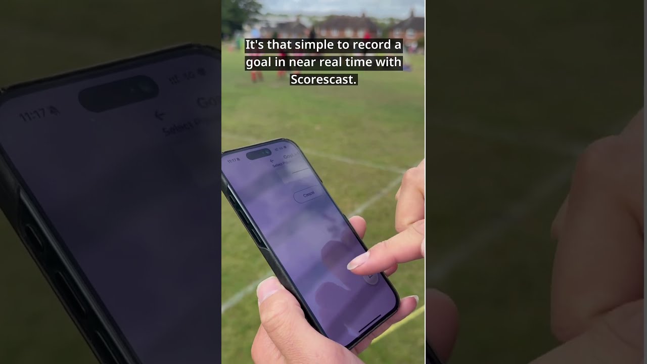 Record a goal in near real time