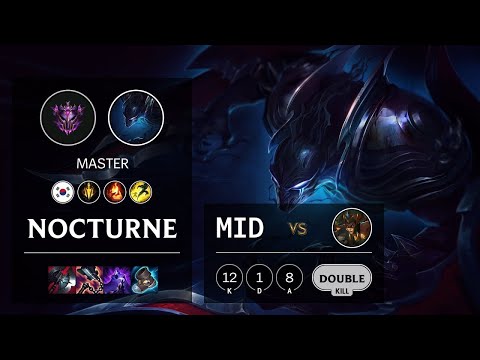 Nocturne Mid vs Cassiopeia - KR Master Patch 10.24