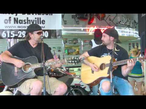 Jeremy Curtis playing and singing at Bost Harley Davidson in Nashville
