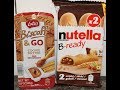 Lotus Biscoff Go Cookie Butter Breadsticks And Ferrero Nutella B Ready Review