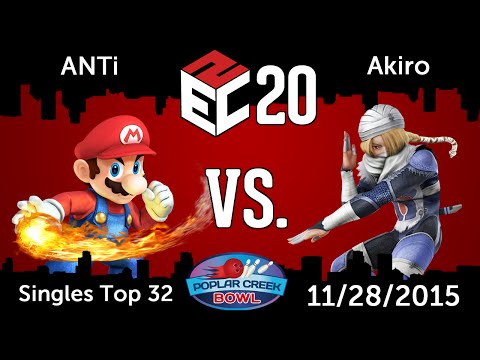 E2C 20 (Singles) #THE l ANTi (Mario) vs. E2C l Akiro (Sheik) - WB