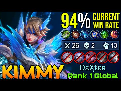 94% Current Win Rate Kimmy Absolutely Destroy Enemy 26 Kills! - Top 1 Global Kimmy by DɛӼȶɛʀ - MLBB