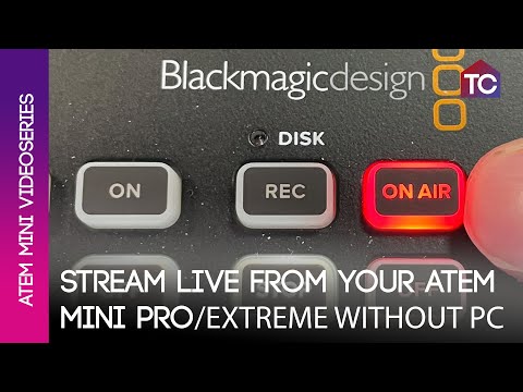 Stream to YouTube directly from your ATEM Mini without a computer