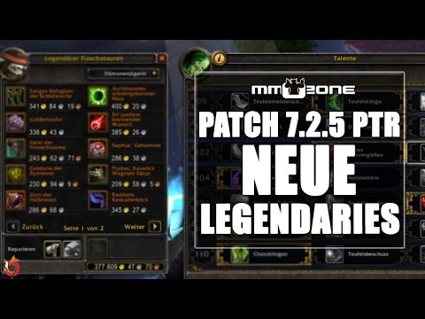 WoW Legion Patch 7.2.5 PTR - Neue legendäre Items mit dem Update
