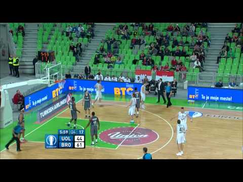 Union Olimpija - Brose Baskets 65:71 (1. krog, EuroCup LAST32, 7.1.2015) - Highlights