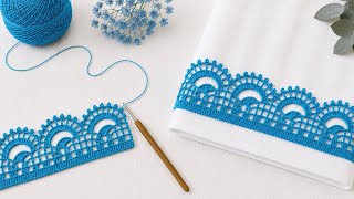 🩵Extraordinary Crochet Edging Lace 🩵How to Make a Unique Design for Many Projects