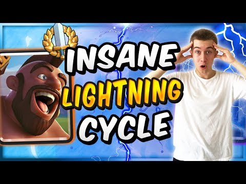 NEW LIGHTNING META! Fast Hog Rider Cycle Deck — Clash Royale
