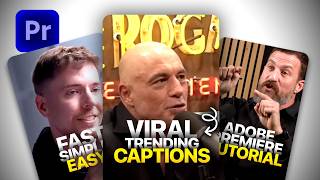 How To Make TRENDING CAPTIONS in Premiere Pro