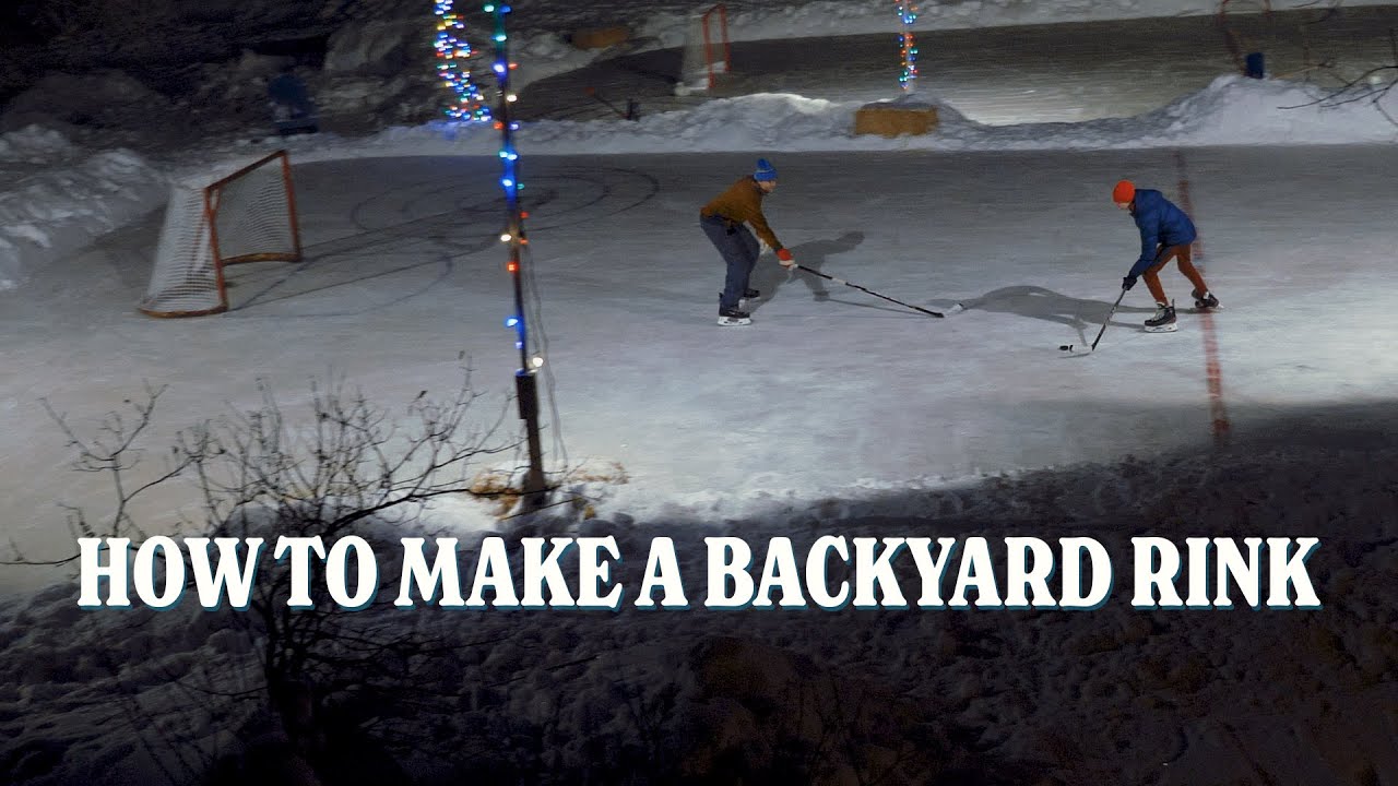 HOW TO MAKE A BACKYARD RINK - In A Forest [PART TWO]