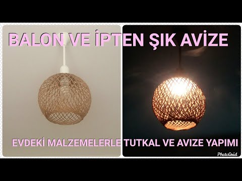 Halat Ipten Avize Yapımı