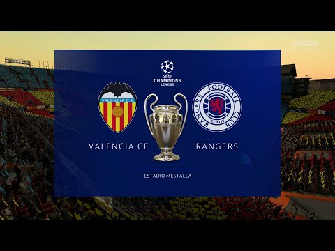 Valencia FC VS Rangers FC | 2 - 0 | Champions League | 1999-2000 | Gameplay