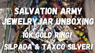 GOLD, Silpada & Taxco Silver! $30 Salvation Army Jewelry Jar Unboxing!