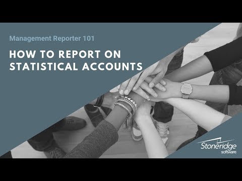 See video How to Report on Statistical Accounts in Management Reporter