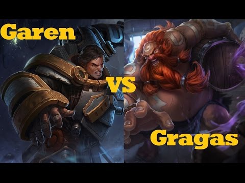 Garen VS Gragas RANKED - League of Legends LIVE commentary