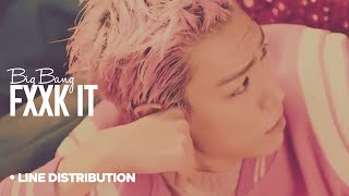 BIG BANG - Fxxk It : Line Distribution (Color Coded|에라 모르겠다)