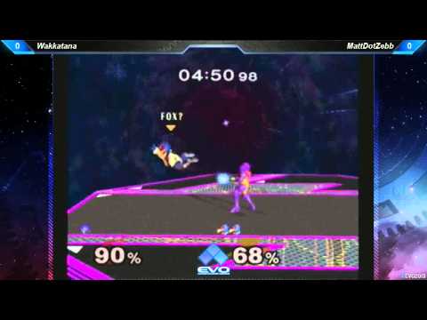 EVO 2013 SSBM Pools B63 - Wakkatana (Samus) vs MattDotZebb (Falco)
