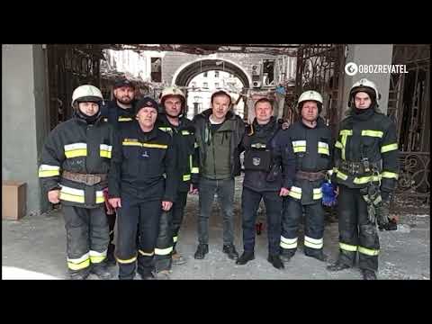 Вакарчук разом із рятувальниками зустрілись у самому центрі Харкова
