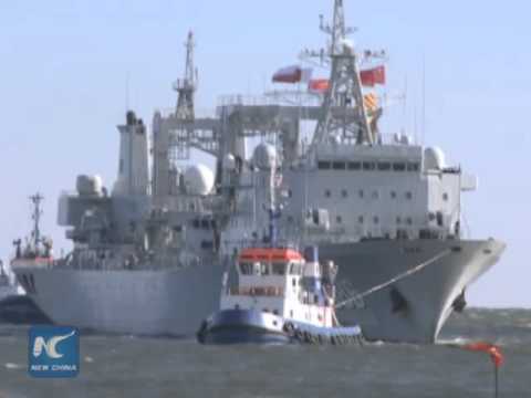 Chinese navy docks in Poland
