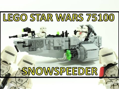LEGO STAR WARS THE FORCE AWAKENS FIRST ORDER SNOWSPEEDER 75100 UNBOXING & REVIEW Video
