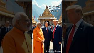 Modi, Trump &amp; Putin Visit Famous Hindu Temple🛕Historic Spiritual, Diplomatic Moment #shorts #modiji