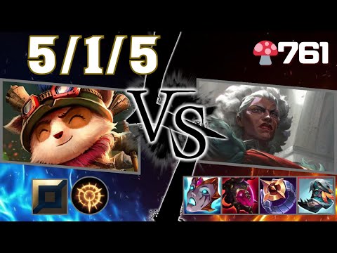 🍄761【Challenger/EUW】TOP Teemo vs Ambessa【SN:Alan234#EUW】【Patch25.17】#leagueoflegends